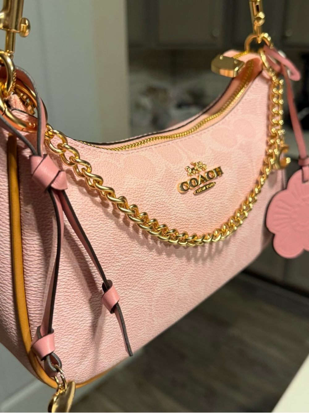 Coach Powder Pink Teri Shoulder bag - Picture 2 of 6